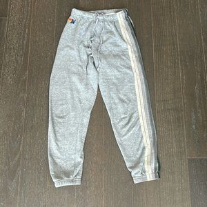 Gray aviator nation sweatpants